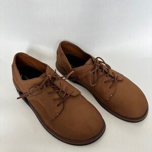 Xero Shoes Mens brown leather Alston Dress Shoes round toe lace up size 12